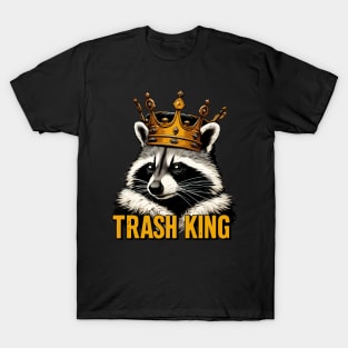 Trash King Cute Funny Raccoon T-Shirt